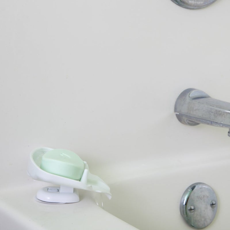 Home-X Self-Draining Soap Holder, Drip-Free Suction Cup Soap Dish - Image 3